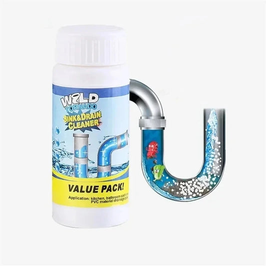 Instant Pipe Unclogging Solution: Powerful Sink Cleaner Powder Fast Foaming for Kitchen Toilet Pipeline Quick Cleaning Tool